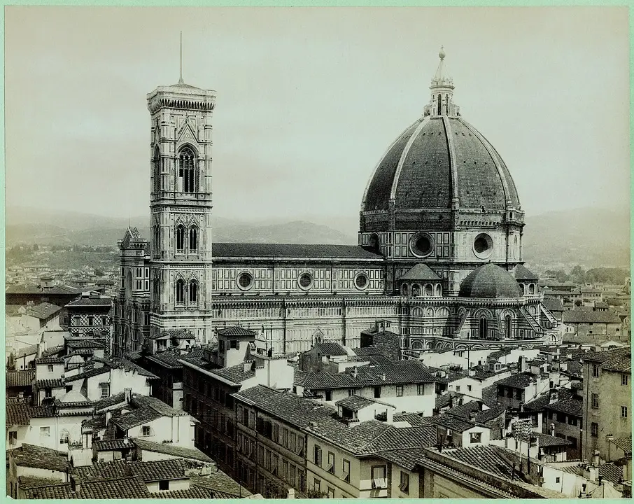 Duomo di Firenze dall'alto, architettura storica.