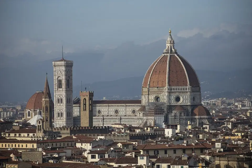 Veduta panoramica Duomo di Firenze e skyline.