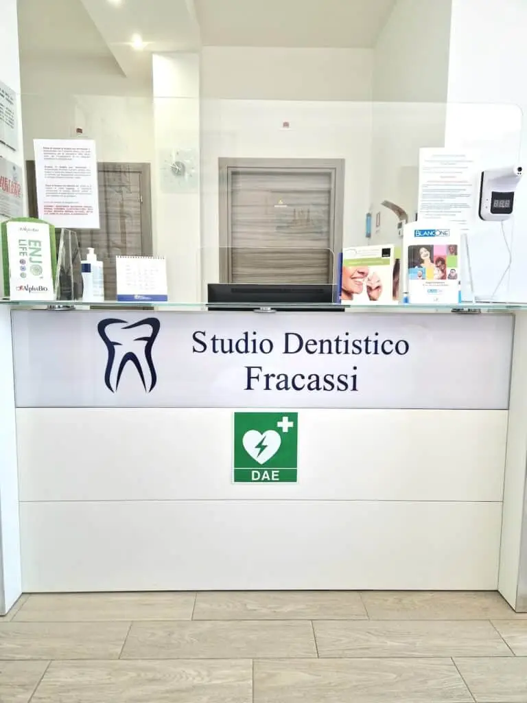 Reception dello Studio Dentistico Fracassi.